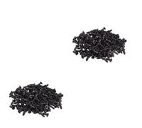 BESTonZON 2000 Piezas tornillos de guitarra tornillos negros de la placa de matricula tornillos de matrícula tornillos autorroscantes tornillos humbucker tornillos de golpeador Black