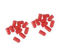 BESTonZON 20piezas Protector De Silicona Para Baquetas De Consejos Silenciosos Para Práctica De Batería Reduce El Ruido y Protege Las Puntas Rojo