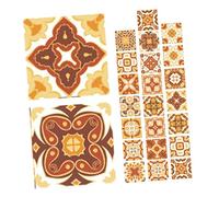 BESTonZON 24 Piezas Pegatinas De Mosaico Laminado Teja Decoración Azulejo De Palo Muro Piso Pequeño Azulejo Pegatinas Etiqueta De La Pared De La Cocina De Polivinilo