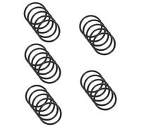 BESTonZON 25 Piezas Arandela de Tazón de Cristal decoración accesorio de cuenco lavadoras junta de cuenco tibetano estera del cuenco tibetano música Decorar cuenco decorativo banda elástica