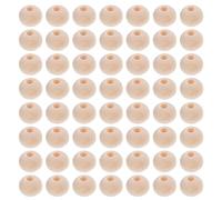 BESTonZON 250 Cuentas de Madera para Manualidades, Bolas Redondas de 8 Mm con Agujero de 2,5 Mm, Surtido para Macramé y Decoración Artesanal, Cuenta Natural para Bricolaje y