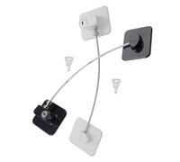 BESTonZON 2juego Cerradura Para Refrigerador Cerradura Para Congelador Seguridad De Gabinete Sin Dañar