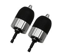 BESTonZON 2juegos Adaptador De Taladro De Chuck De Para Brocas y Destornilladores Accesorios De Herramienta Manual y Antioxidante