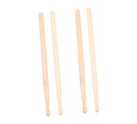 BESTonZON 2pares Baquetas De Madera Para De Palillos De Percusión Cortos Para Niño Niña Versátiles y Para Práctica y Presentaciones