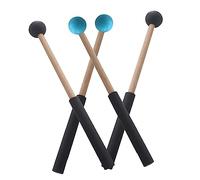 BESTonZON 2pares Mazos De Marimba Para De Lengüeta Material Madera y Goma Para Practica Musical Escenario o Taller