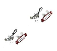 BESTonZON 2piezas Amplificador De Sonido Para Guitarra Acústica Micrófono De Clip Pickup Magnético De Color Rojo Para Guitarra De Cuerdas