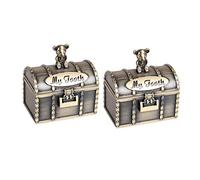 BESTonZON 2piezas Cajas Para Dientes De Leche Estuches Portátiles Para Recuerdos Organizador De Dientes De Leche