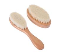 BESTonZON 2piezas Cepillo De Limpieza De Cabello De Mango y Ovalado Para Salones y