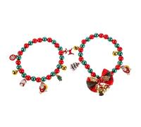 BESTonZON 2piezas Collar Navideño para Gatos y Perros con Cascabel y Lazo de Papá Noel Bonito Accesorio para Mascotas para Fiestas Navideñas