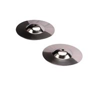 BESTonZON 2piezas Crash Para Principiantes Accesorios De Percusión Duraderos Sonido Brillante y Limpio Instrumento Musical Para Práctica y Educación Modelo Plateado