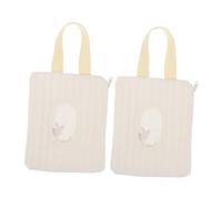 BESTonZON 2piezas Dispensador De Reutilizables Para Viaje Contenedor Portátil De Húmedas y Secas Para Bolsas De Baño y Guardería