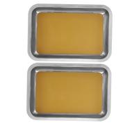 BESTonZON 2piezas Dissecting Tray with Wax Liner Stainless Steel Biology Dissection Kit for Anatomy Studies Educational Labs and Classrooms