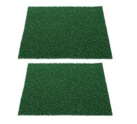 BESTonZON 2piezas Estera De Plantas Acuáticas Simuladas Alfombrilla De Césped Artificial para Peceras Decoración De Césped Artificial para Tortugas y Reptiles Accesorios para Terrarios De Ma