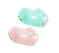 BESTonZON 2piezas Extensibles Grifos Dibujos Animados Para Grifo De Lavabo Resistente Pp Fácil Lavado Sin Salpicar Portabilidad