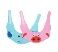 BESTonZON 2piezas Gorros De Champú Ajustables Para Bebés Protector Para Lavar El Cabello Gorro De Ducha Color Rosa y Azul Para Pequeños