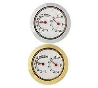 BESTonZON 2piezas Higrómetro De Guitarra y Violín Mini Medidor De Temperatura y Humedad Para Cuidado De Instrumentos y Casos Portátil y Duradero