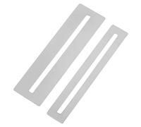 BESTonZON 2piezas Junta De Metal Protector De Trastes Protectores De Diapasón Guitarra Herramienta De Luthier Plateada Profesional