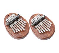 BESTonZON 2piezas Kalimba De Madera Claves Instrumento Musical Portátil Para Principiantes Pulgar Piano Elegante y Divertido Adultos