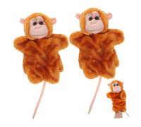 BESTonZON 2piezas Muñeco De Peluche Mono Interactivo De Mano Educativo para Niño Juguete De para Actividades y Aprendizaje
