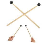 BESTonZON 2piezas Palillo De Percusión De Baquetas Para Práctica De Instrumento De Lengua Baquetas Ligeras Para Uso En Conciertos y Ensayos