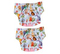 BESTonZON 2piezas Pantalones De Entrenamiento Reutilizables Para Bebés Pañal Ajustable y Lavable y Transpirable Aprendizaje Del Orinal