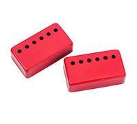 BESTonZON 2piezas Pastillas Humbucker Metálica y Latón Funda Cerrada Para Guitarra Roja