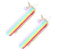 BESTonZON 2piezas Perchero Para Pinzas De Pelo Unicornio Organizador De Diademas Flecos Para Pared Estante De Almacenamiento De Horquillas Para Baño o Dormitorio