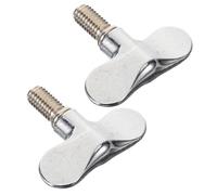 BESTonZON 2piezas Soporte De Platillo De Tornillo De Liberación Rápida y Tuerca De Percusión Compatible Diferentes Modelos De Batería Hecho De Duradero y Diseño Preciso Para