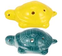 BESTonZON 2piezas Tortuga Ocarina De Instrumento De Viento Para Principiantes Para Practicar Casa o Escuela Ocarina