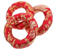 BESTonZON 3 Almohadillas para Cuencos de Hechas a Mano Alfombrilla para Cuencos Cantores Cojín Decorativo Bordado para Instrumentos Rituales Budistas para