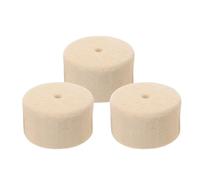 BESTonZON 3 almohadillas para pedal de bombo - Parche de fieltro para mazo de bombo - Repuesto de almohadilla de fieltro para martillo de instrumento de percusión para ensayos en estudios de