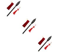BESTonZON 3 Juegos De Flauta Bau Decoraciones De Mesa De Halloween Aprendizaje De Flauta Nacional Resina Bawu Bawu Vertical Instrumentos De Juguete Bawu Instrumento De Viento Bolsa De