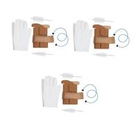BESTonZON 3 Juegos Kit de limpieza pequeño protector de trompeta accesorios de suministros de suministros de trompeta cepillo para boquilla pequeña colocar guantes tela