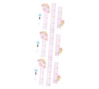 BESTonZON 3 Juegos Pegatina De Pared Tabla De Medir Para Niños Para La Pared Metro Pegatinas Removibles Medida De La Altura Gráfico De Altura Animal Apliques Rosa Bebé De Polivinilo
