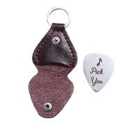 BESTonZON 3 Juegos recoger llavero guitarra guitar accessories accesorios de mochila pulgar bajo púas de acero inoxidable para instrumentos accesorio de selección de instrumentos