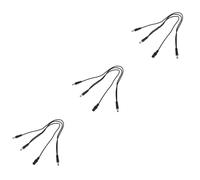 BESTonZON 3 Piezas 3 cable de pedal de efecto adaptador de corriente para pedales era de guitarra es de guitarra cable de guitarra electrica efector Derecho de energía