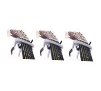 BESTonZON 3 Piezas accesorios para guitarra electrica afinadores guitarra afinador ukelele guitarra clásica bajo capo guitarra Capo guitarra multicolor cejilla Cambiador voz