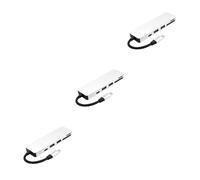 BESTonZON 3 Piezas Adaptador multipuerto USB a USB USB-c a Adaptador de Cubo Macho Hembra Lector USB-c Adaptador USB 5 en 1 Cargador USB multifunción Centro convertidor