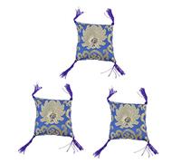 BESTonZON 3 Piezas Almohadilla para tazón cuencos de sonido accesorio de buda almohadilla de cuenco de sonido almohadilla decorativa para tazón suave estera del cuenco Nepal