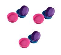 BESTonZON 3 Piezas Bandeja Para Hornear Pan Sarten Parrilla Bandeja Para Hornear Redonda Mini Molde Para Pasteles Molde De Pastel De Silicona Ronda Molde Para Hornear