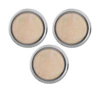 BESTonZON 3 Piezas Base Del Botón Cables De Teclado Electrónico Barrera De Estera Fonoabsorbente Botones De Válvula Soporte Para Teclado Botellas Exprimibles Puntiagudas Colador Beige Metal