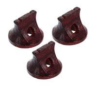 BESTonZON 3 Piezas codigo erhu puentes erhu de madera duraderos palo de rosa Piezas de instrumentos musicales Piezas de instrumento de música violín incienso de sándalo puente erhu Simple