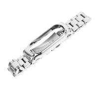 BESTonZON 3 Piezas Correa Sólida Correa De Pulsera Para Banda 4 Pulsera Metálica Delicada Correa De Reloj Pulsera De Acero Inoxidable Hierro En Corazones Rojos Cómoda Correa De Reloj Sólido