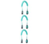 BESTonZON 3 Piezas Cuerda anti-perdida para niños muñequera con candado correa de mochila infantil muñequera niño muñequeras niño pulsera de niños enlace de muñeca Cinturón anti-perdida bebé