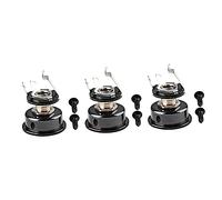 BESTonZON 3 Piezas De Guitarra Salida De Receptáculo Zócalo Para Guitarra Eléctrica Accesorios Para Electrica Zócalo Del Instrumento Bajo Cajón Metal Colocar