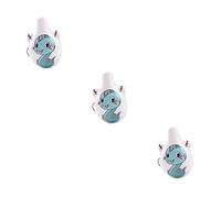 BESTonZON 3 Piezas flauta ocarina mini juguetes animales regalo para niños instrumentos musicales organos musicales collares instrumento musical ocarina cerámica tonos terrestres rubor
