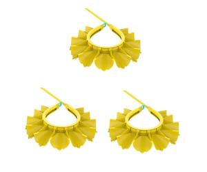 BESTonZON 3 Piezas Gorro De Ducha Infantil Gorras De Champú Para Bebés Acondicionador De Bebe Acondicionador Para Niños Gorro De Baño De Seguridad Visera Para Niños Pequeños Yellow