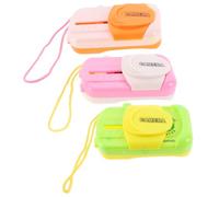 BESTonZON 3 Piezas Juguete Educativo Mini Cámara Adornos Bulldog Francés Juguetes para La Dentición del Bebé Favores La Fiesta La Cámara Apoyo La Cámara Niño Regalo Rompecabezas