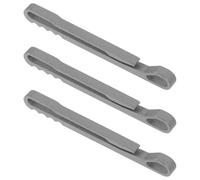 BESTonZON 3 Piezas Mosquetones Pequeños de Aleación de Titanio Llavero Resistente y Ligero para Camping Senderismo y Mochilas Clip Metálico Compacto para Organizar Llaves al Aire