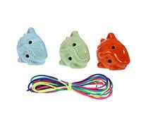 BESTonZON 3 Piezas Ocarina De 6 Agujeros Dolomita Tocando Ocarina Estudiantes Ocarina Principiantes Ocarina Juguetes Musicales Ocarina Portátil Para Niños Ocarina Aguda Recuerdo Lindo Alumno